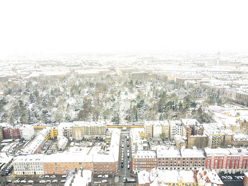 Copenhagen cityscape: Nørrebro Assistenten Cemetery